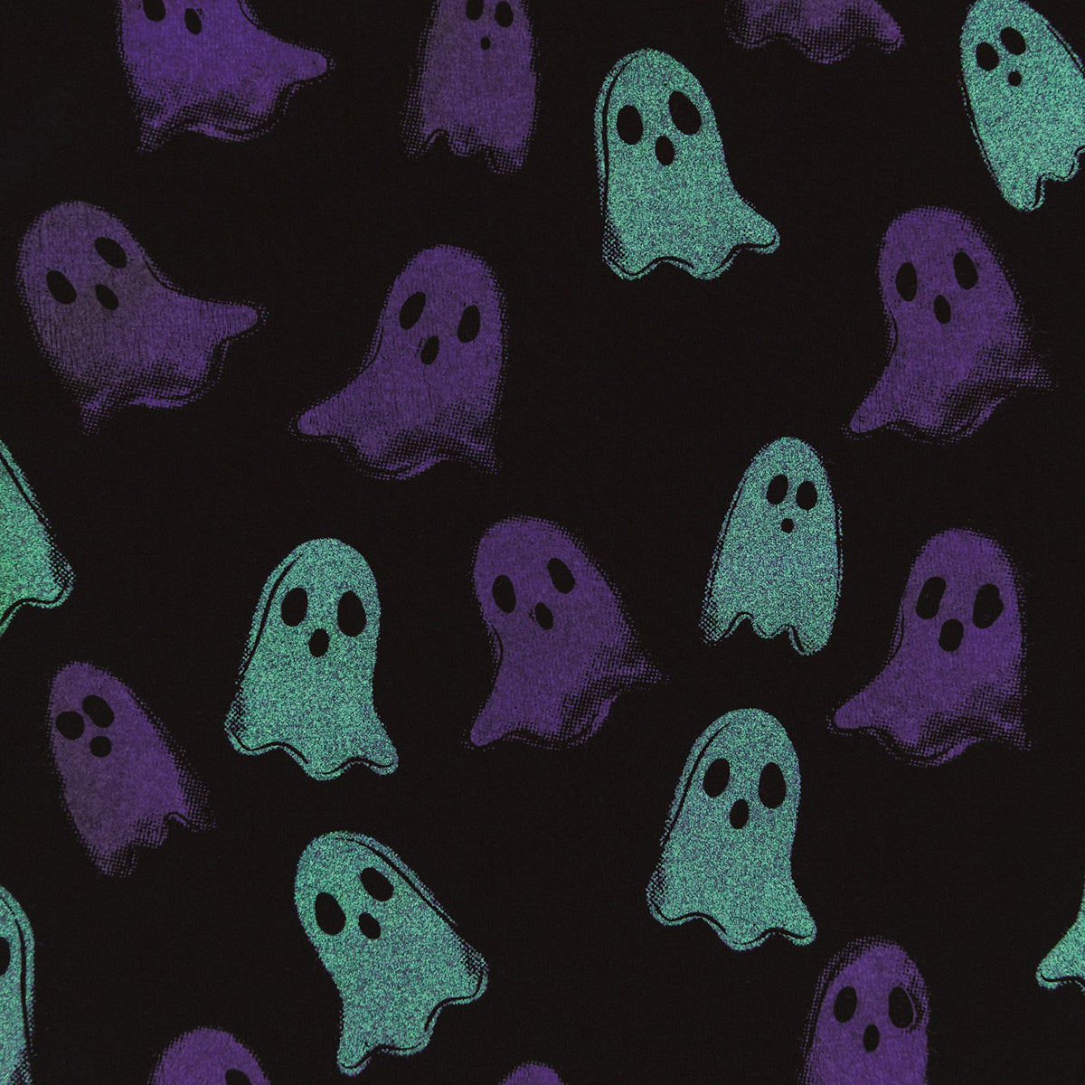 Black Ghost Glow in the Dark Pajamas 2pc Set