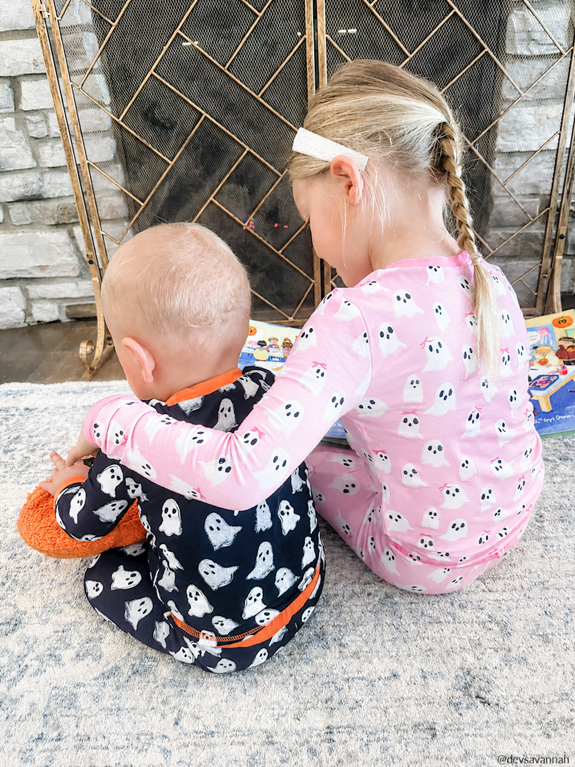 Pink Ghost Glow in the Dark Pajamas 2pc Set