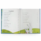 Open book showing a children&