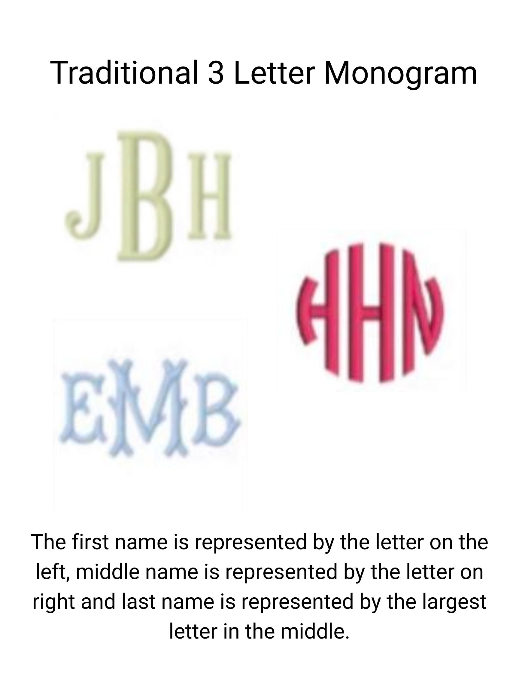 3 letter monogram