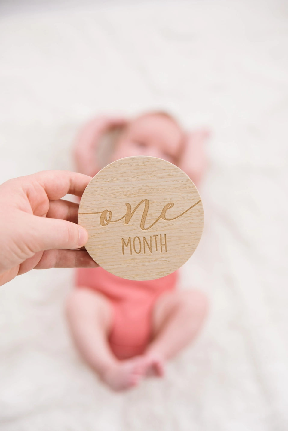 Wooden disc with &