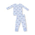 long sleeve top and long pants with Big Bro and stars all over in different shades of blue