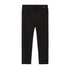 black flocked dot leggings