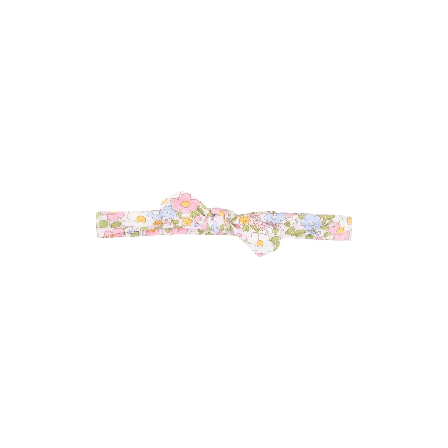 Multi Color Bubbly Floral Calico Knot Headband