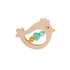wooden chick teether rattle