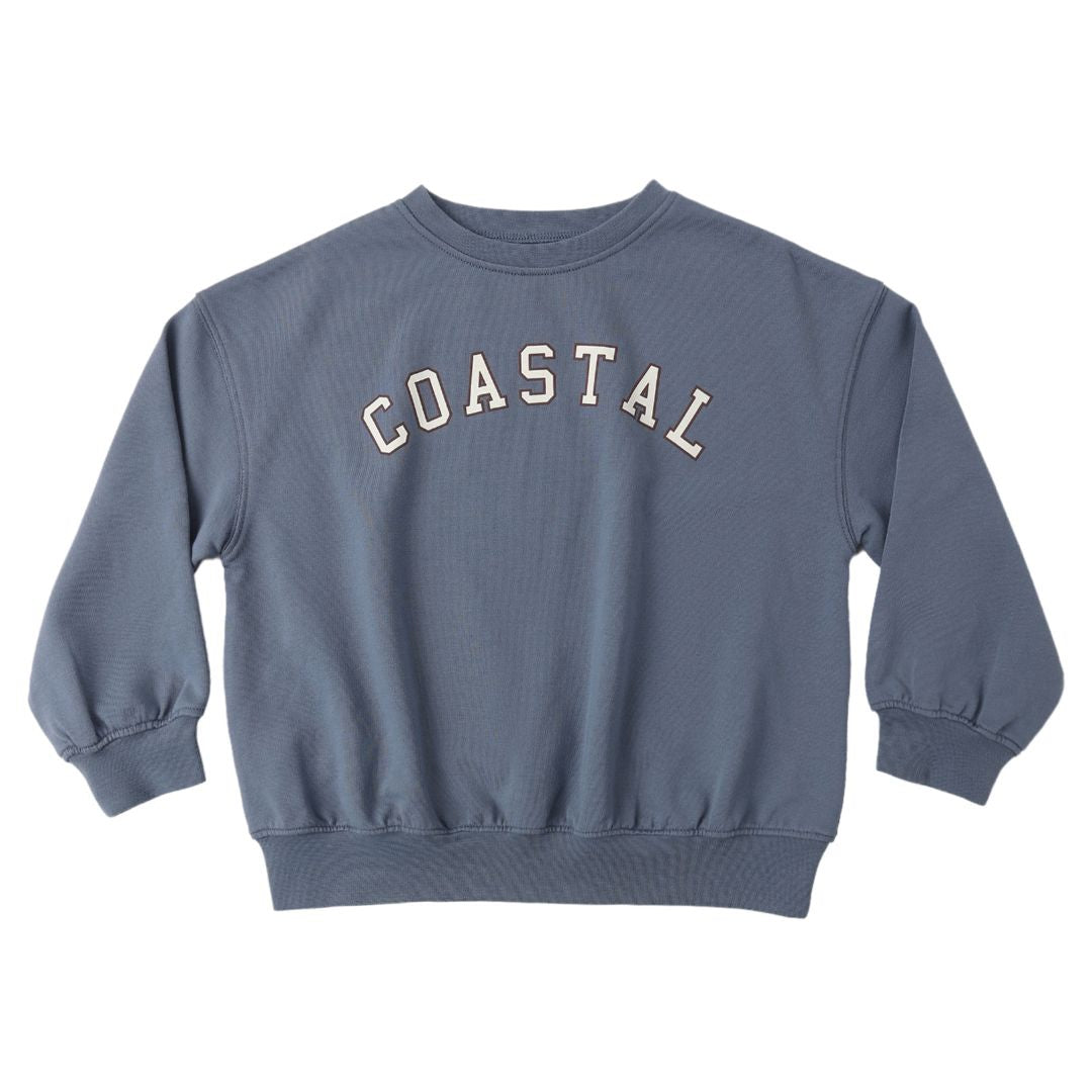 Blue sweatshirt with &