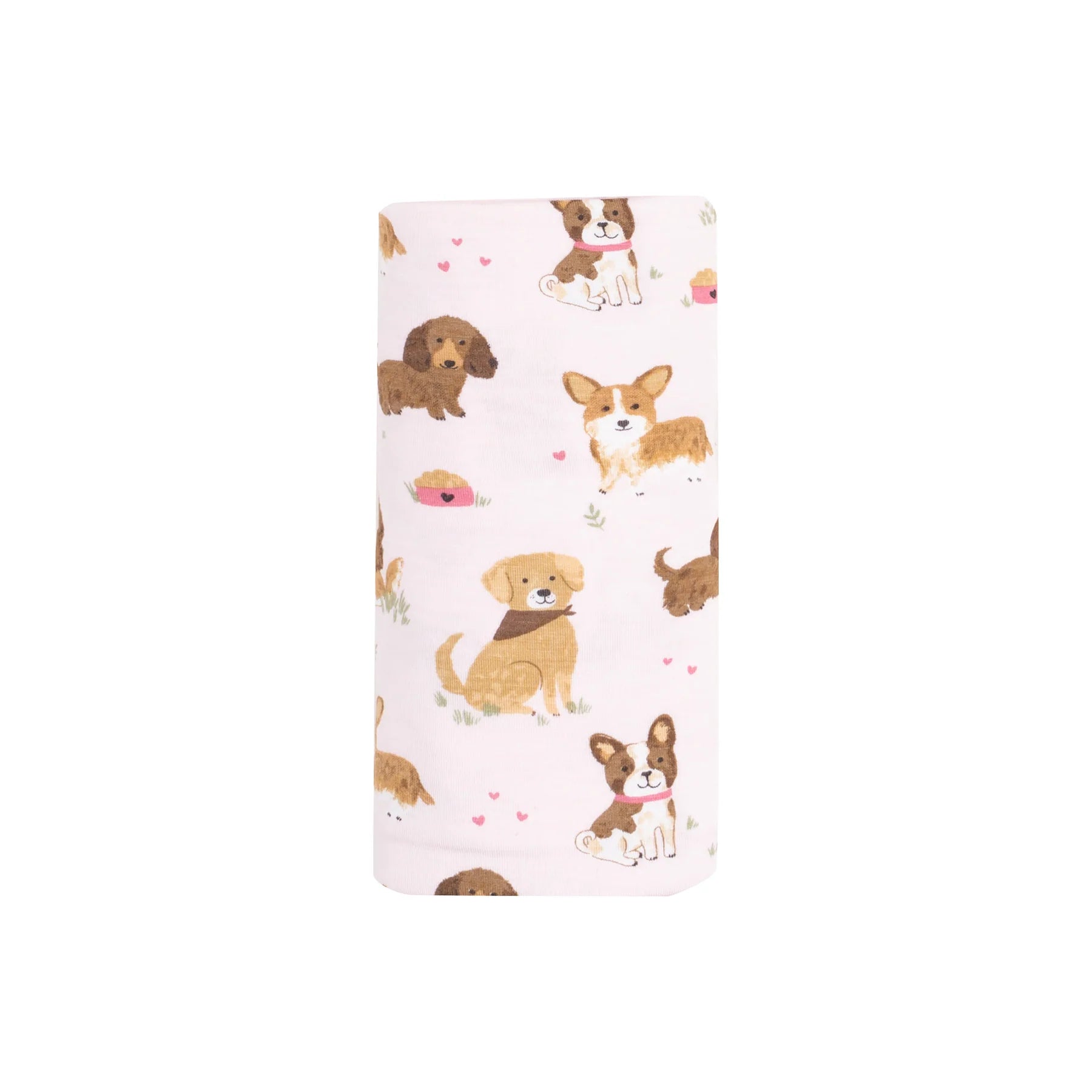 Pink Best Friend Dogs Swaddle Blanket