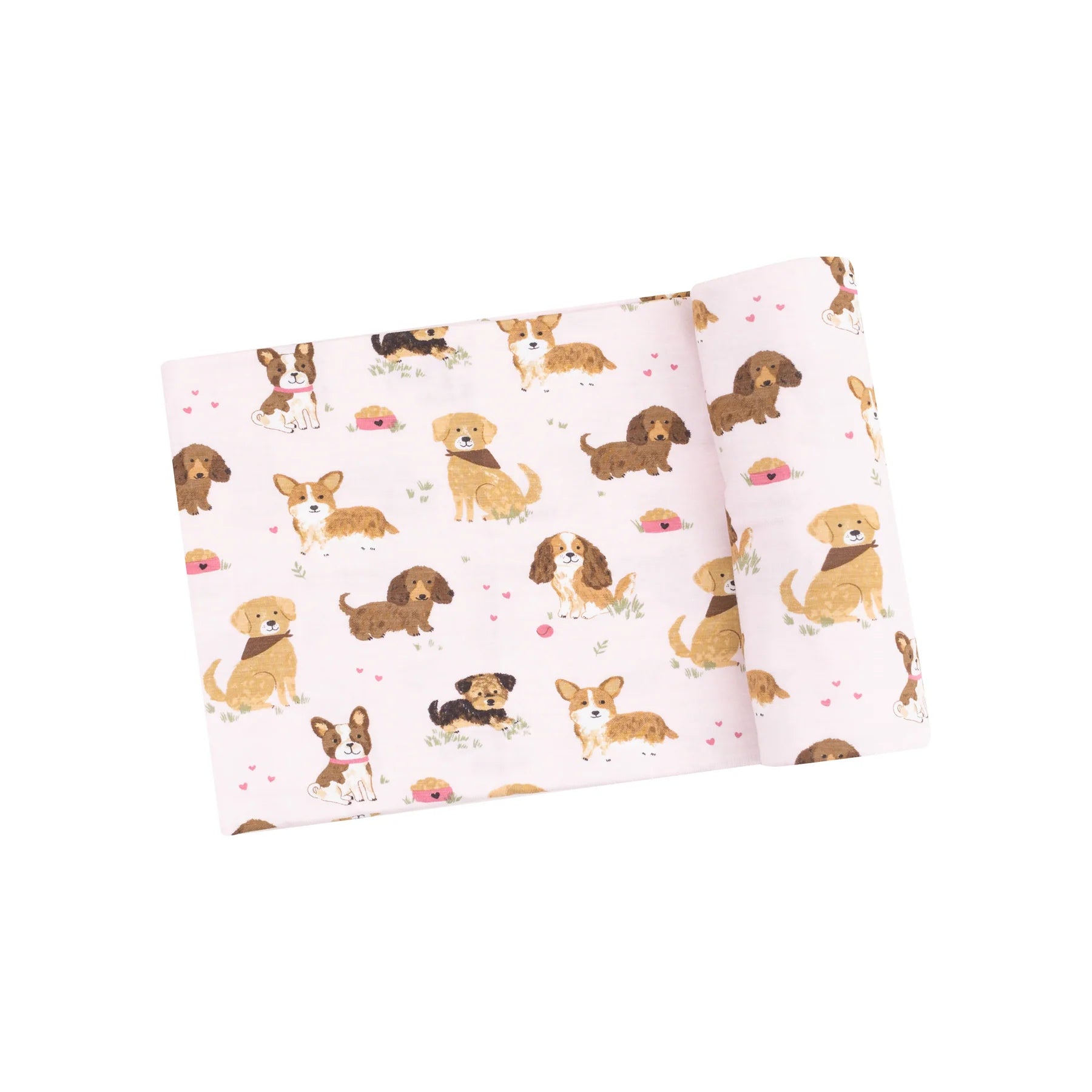 Pink Best Friend Dogs Swaddle Blanket