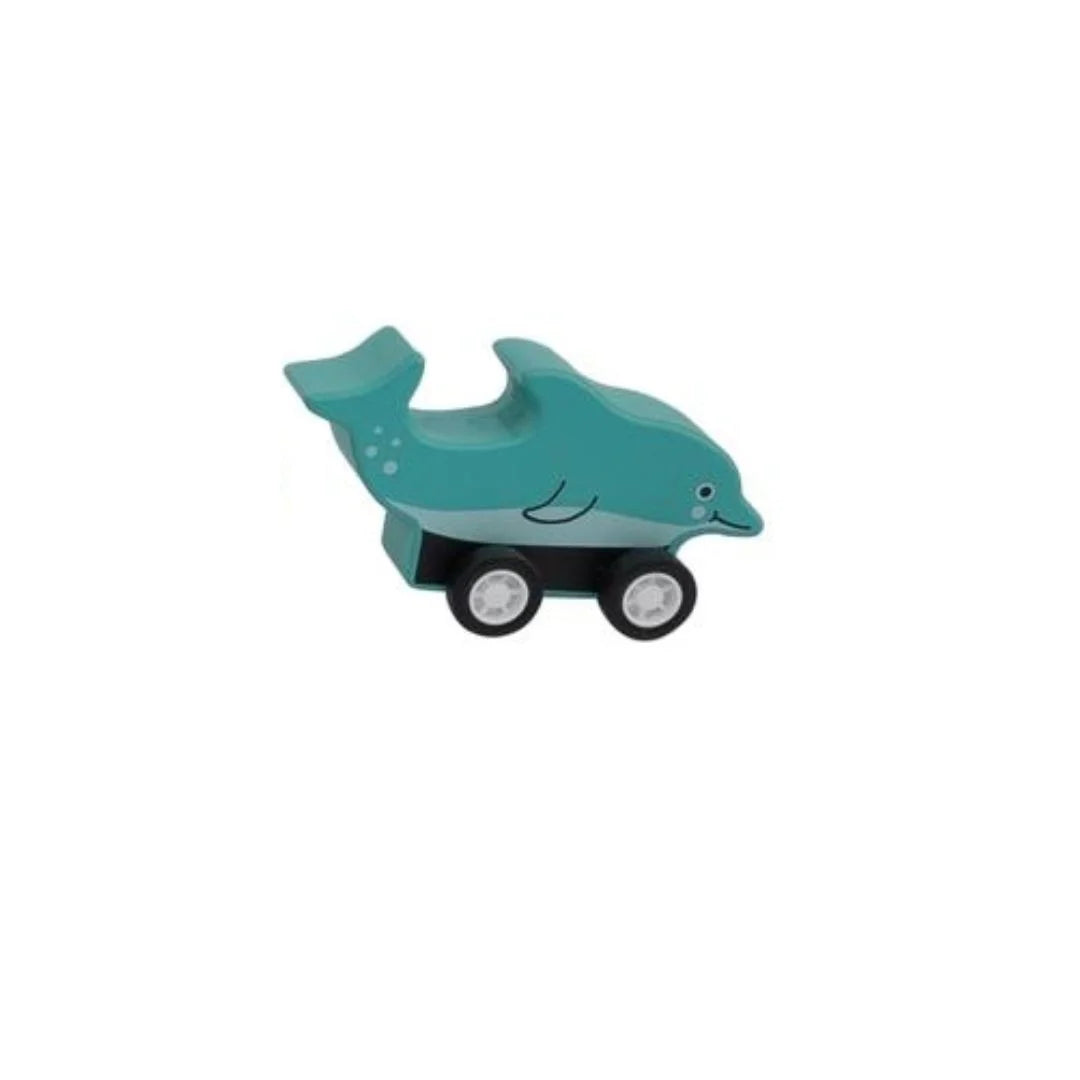 Dolphin Wooden Pull Back Toy