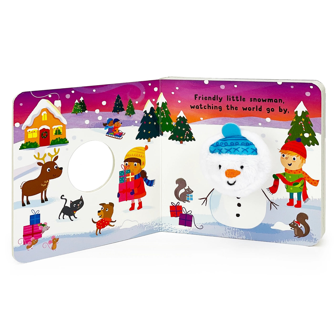 Friendly Little Snowman Finger Puppet Book