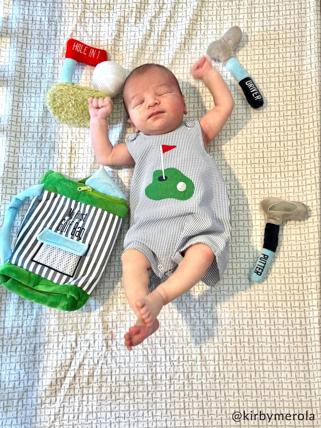 plush my first golf bag baby toy set