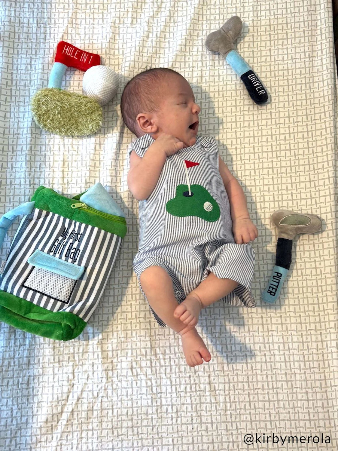 plush my first golf bag baby toy set