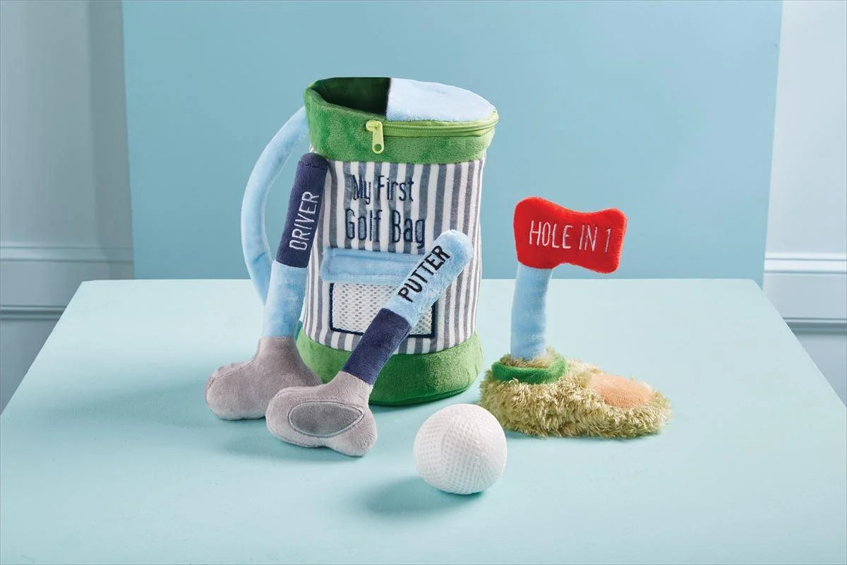 plush my first golf bag baby toy set