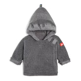 monogrammed gray jacket