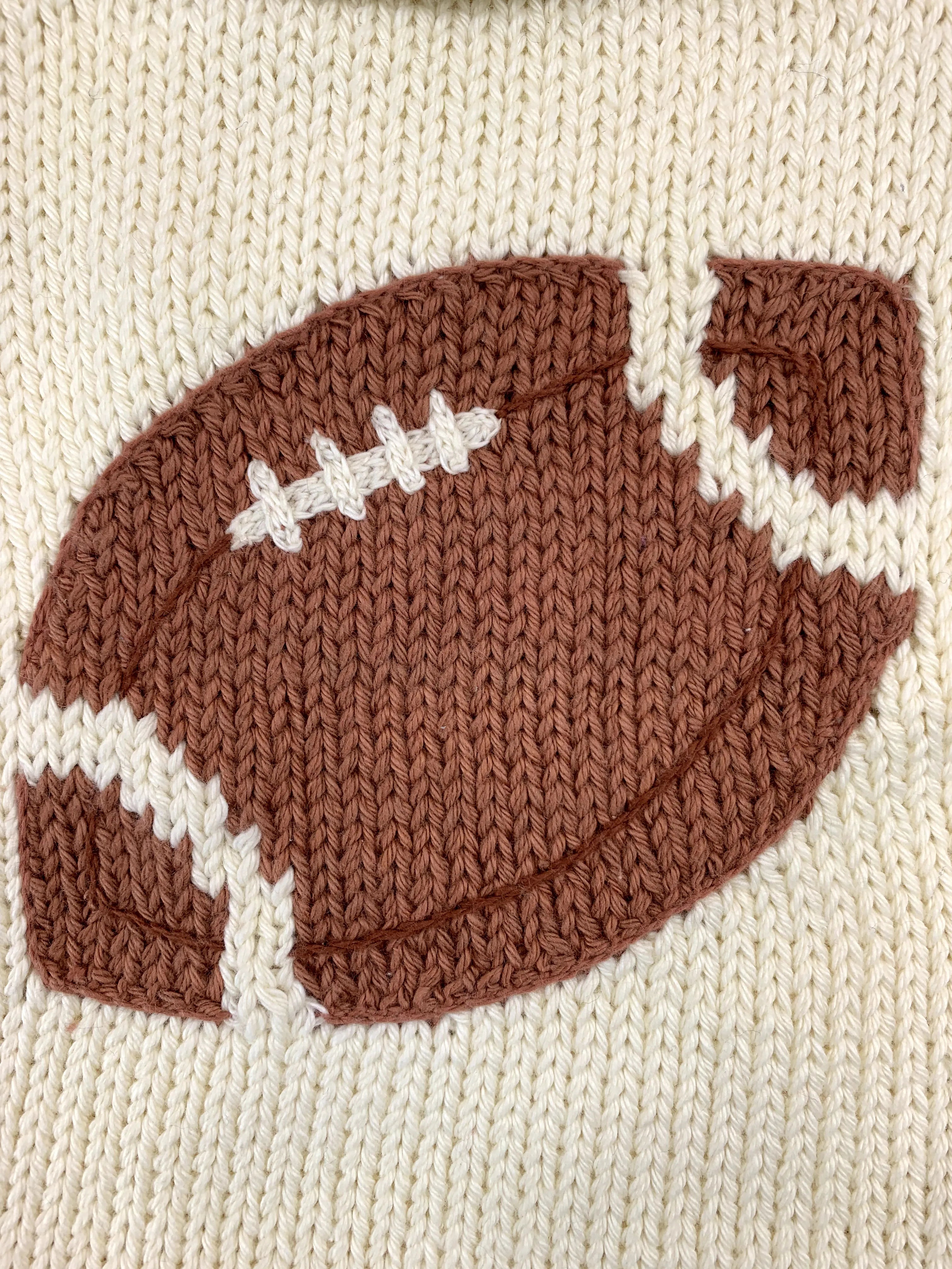 close up of football