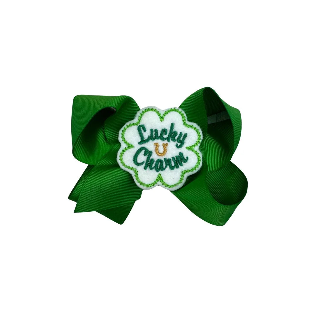 Green bow with &