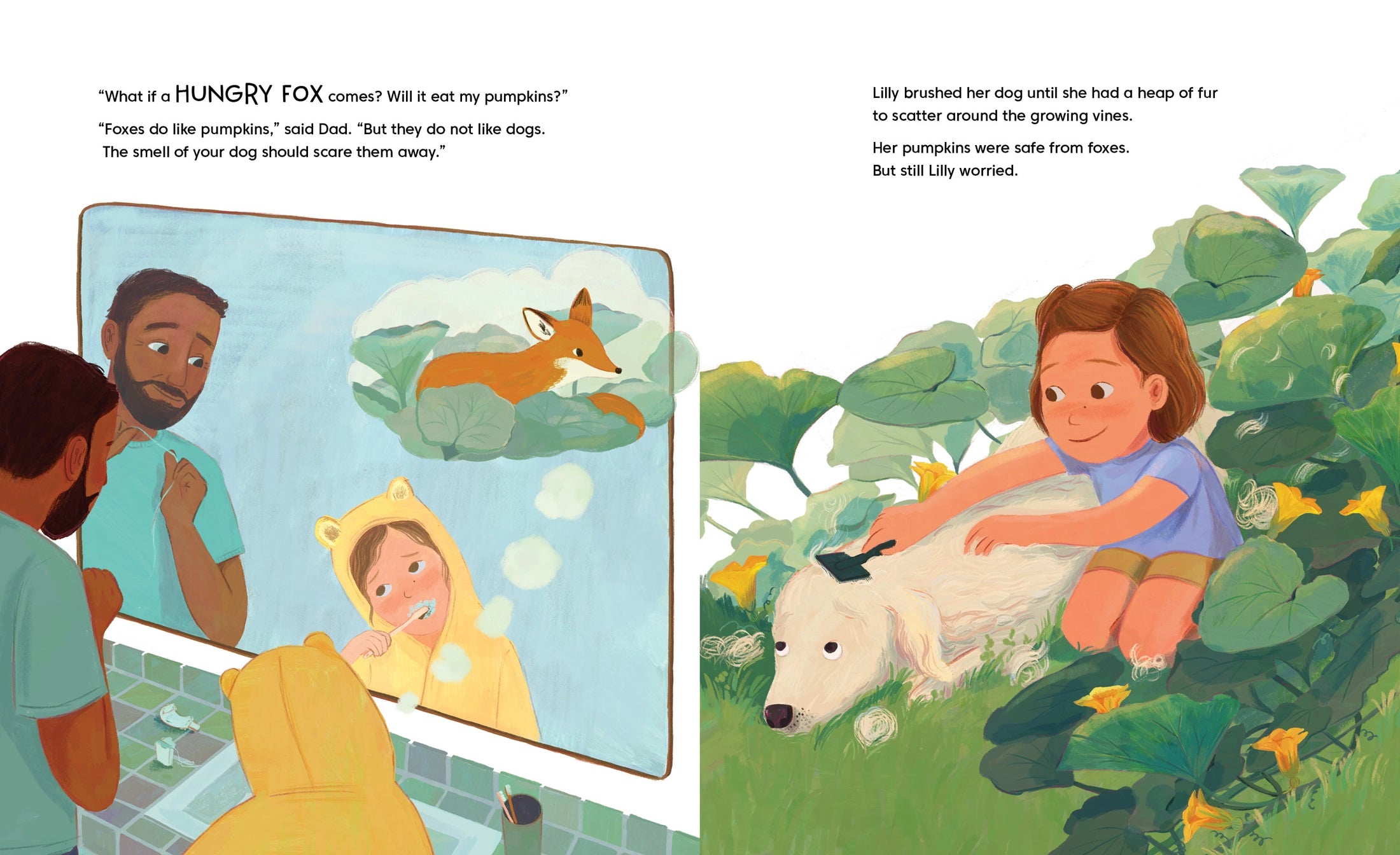 A two-page illustrated children&