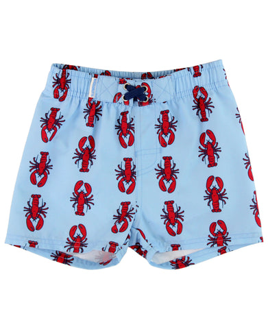 blue lobster swim trunks