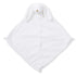 White plush toy with a soft texture on a white background