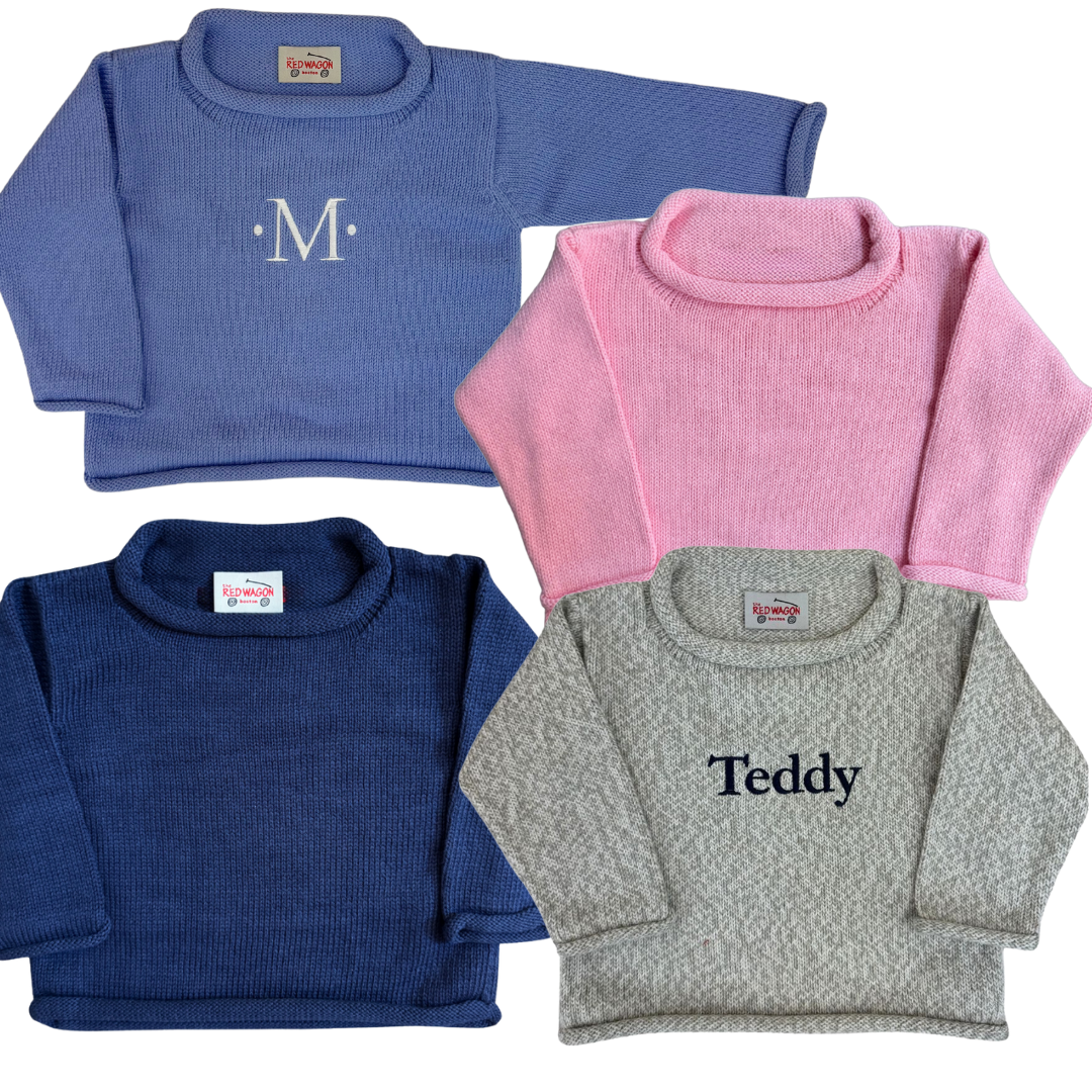 example of monogram sweaters