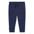 Navy blue sweatpants on a white background