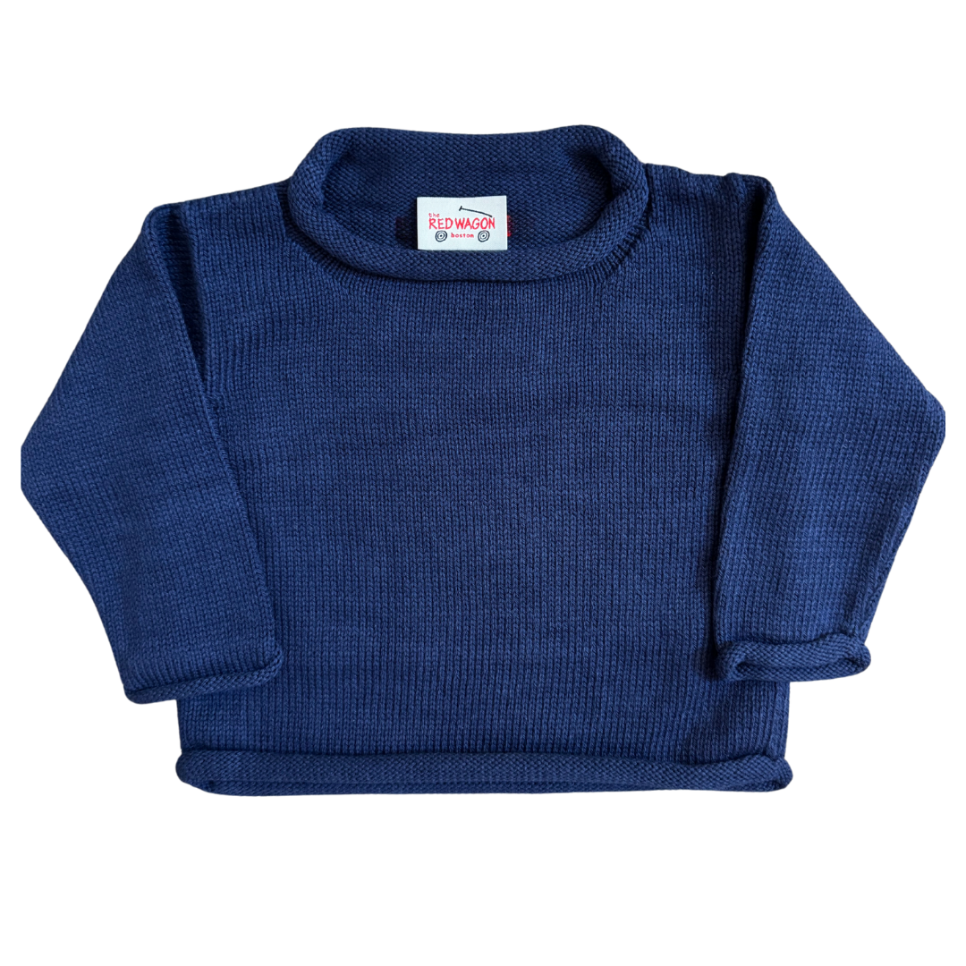 plain navy sweater