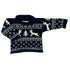 navy reindeer fair isle sweater