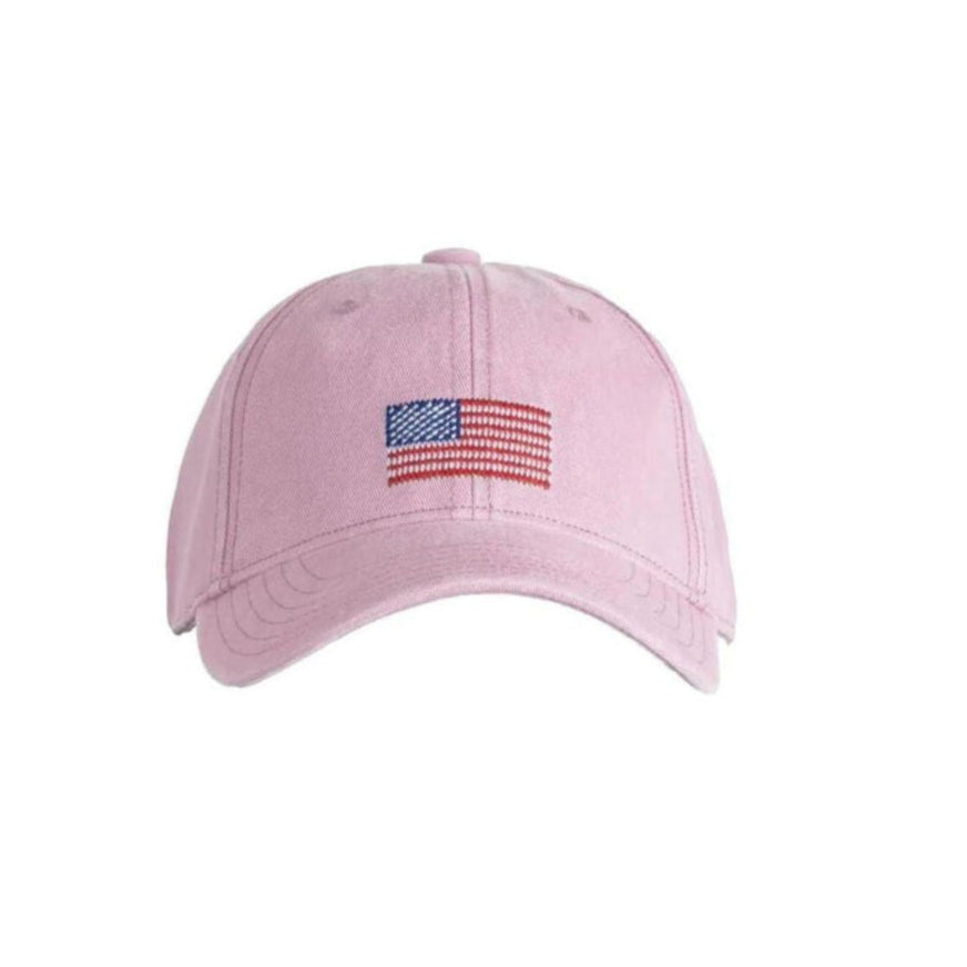 light pink hat with american flag baseball cap
