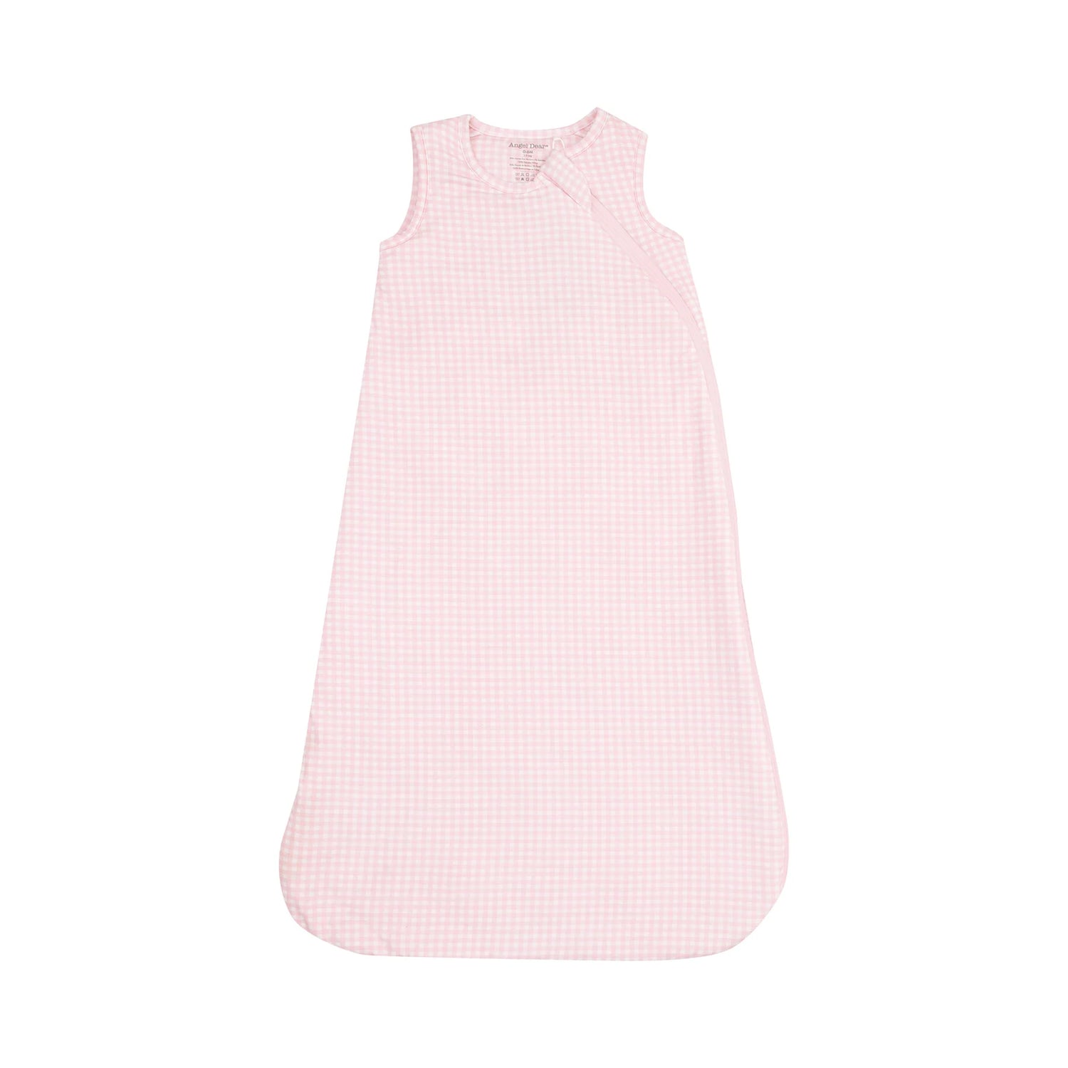 pink gingham baby sleep sack