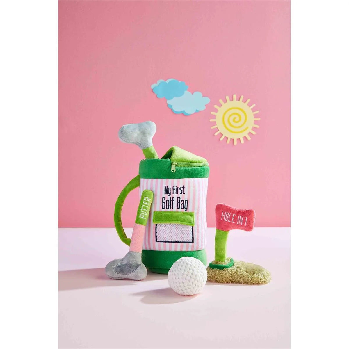 pink baby toy my first golf bag set