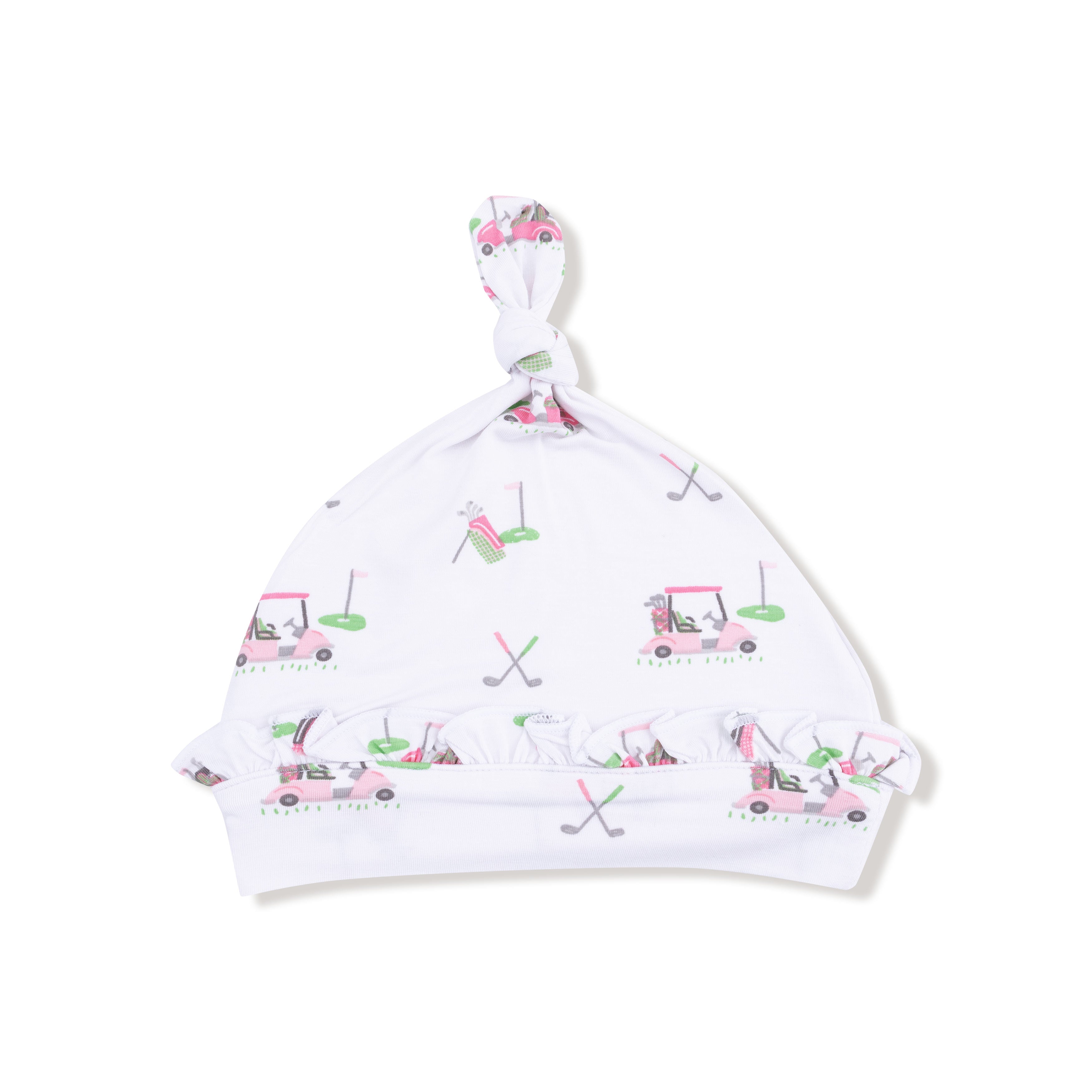 what hat with pink golf print