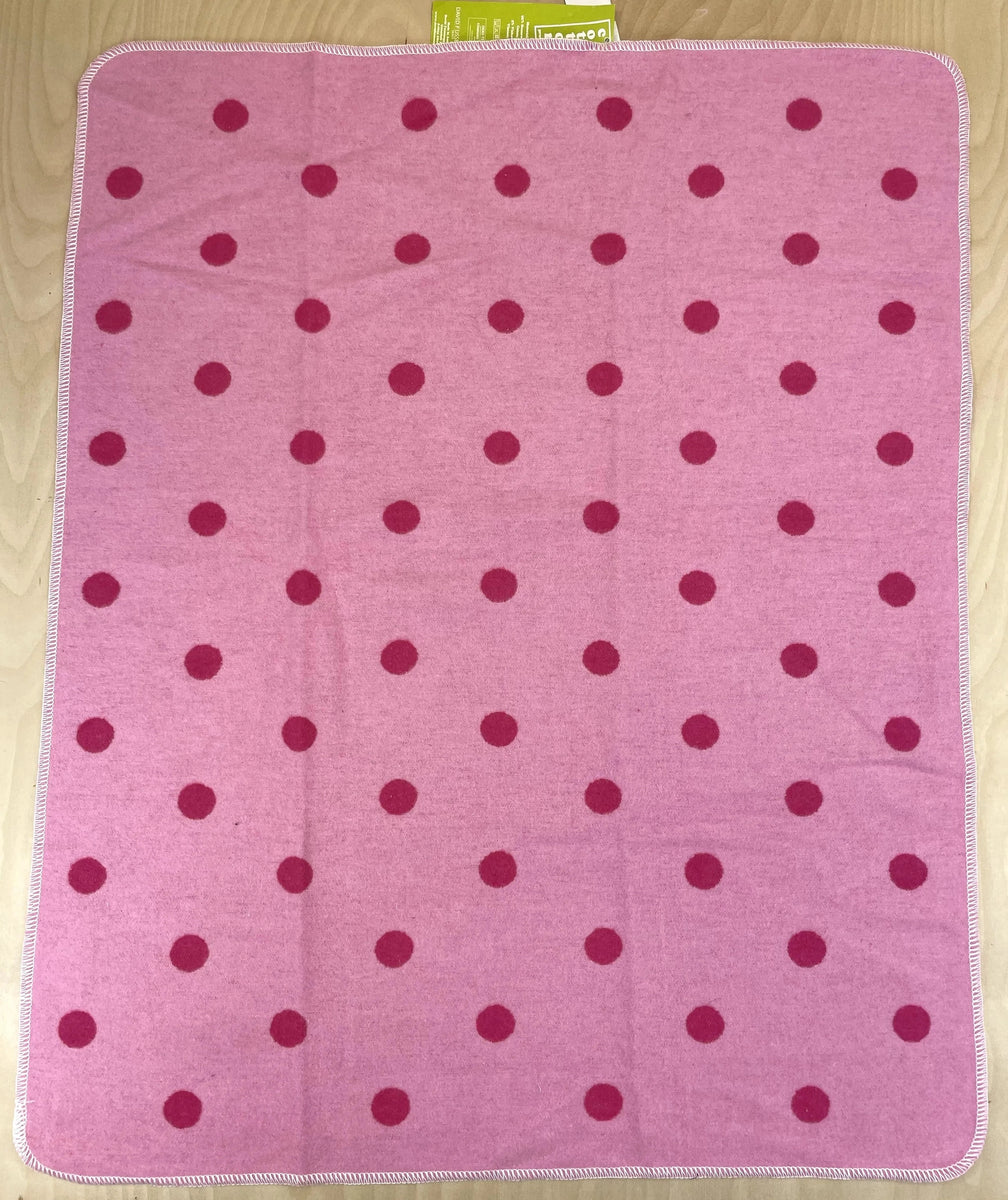 Pink polka 2024 dot baby blanket