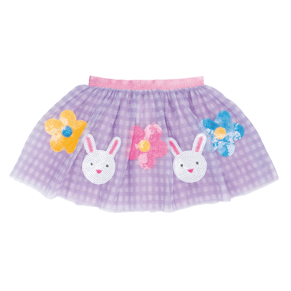 Purple Gingham Easter Bunny Tutu