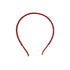 Red headband on a white background