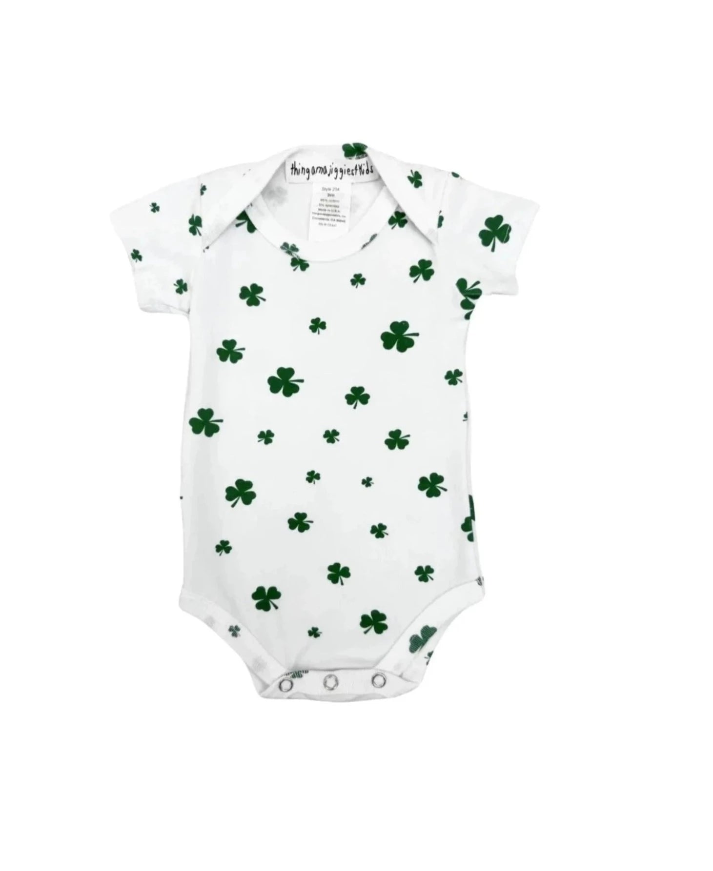 Fashion shamrock baby clothes