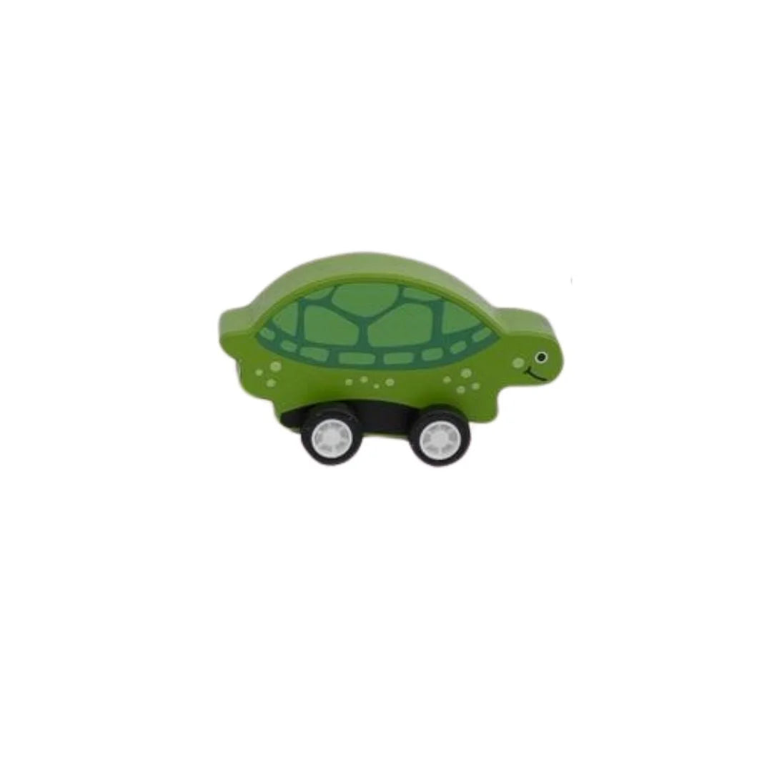 green turtle wooden toy