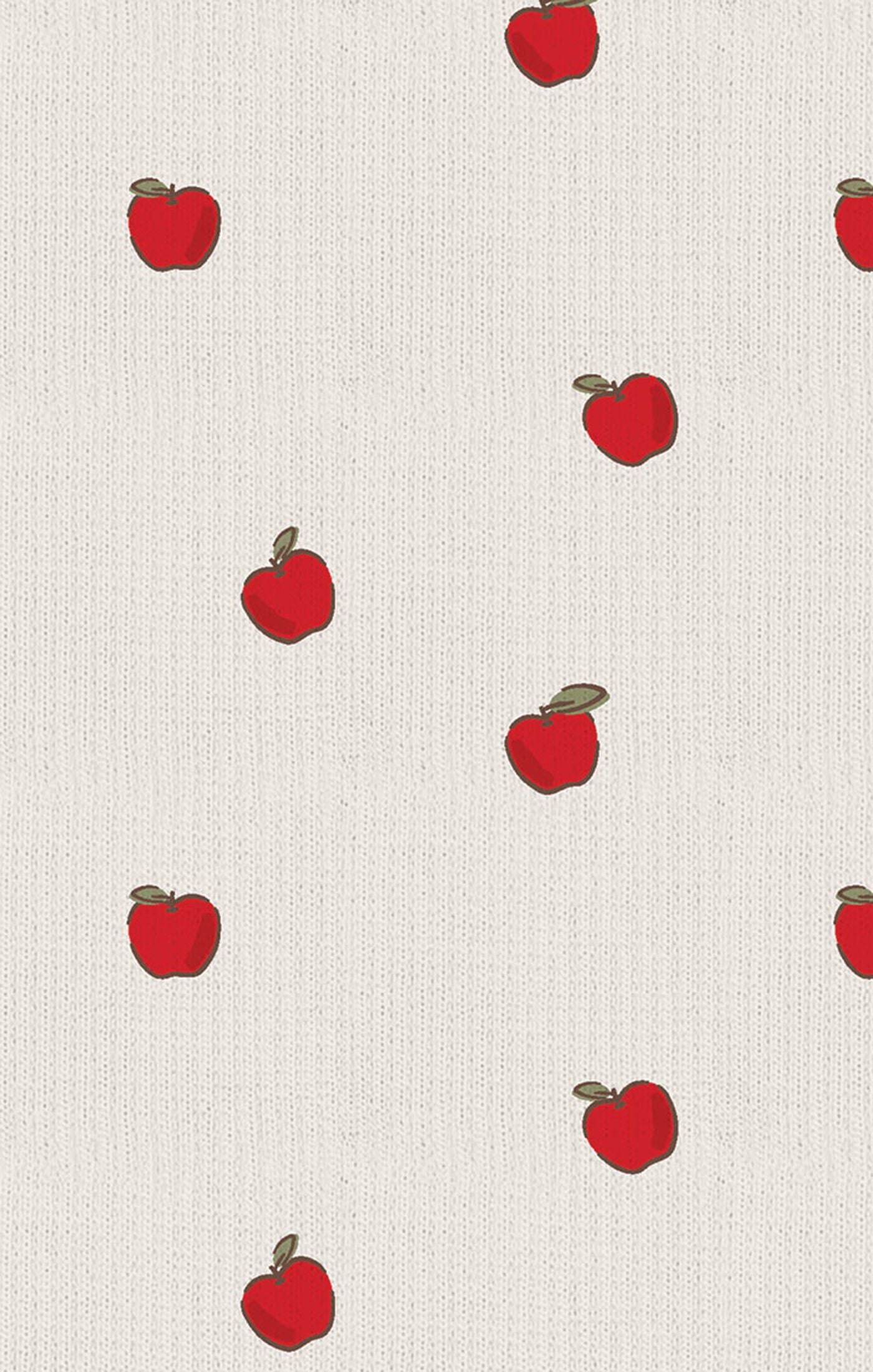 White/Red Tiny Apples Knot Headband