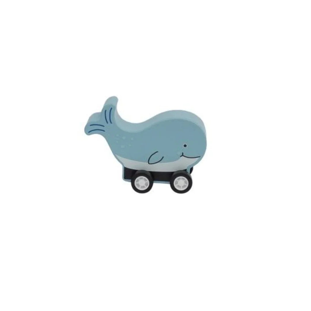 blue whale wooden toy