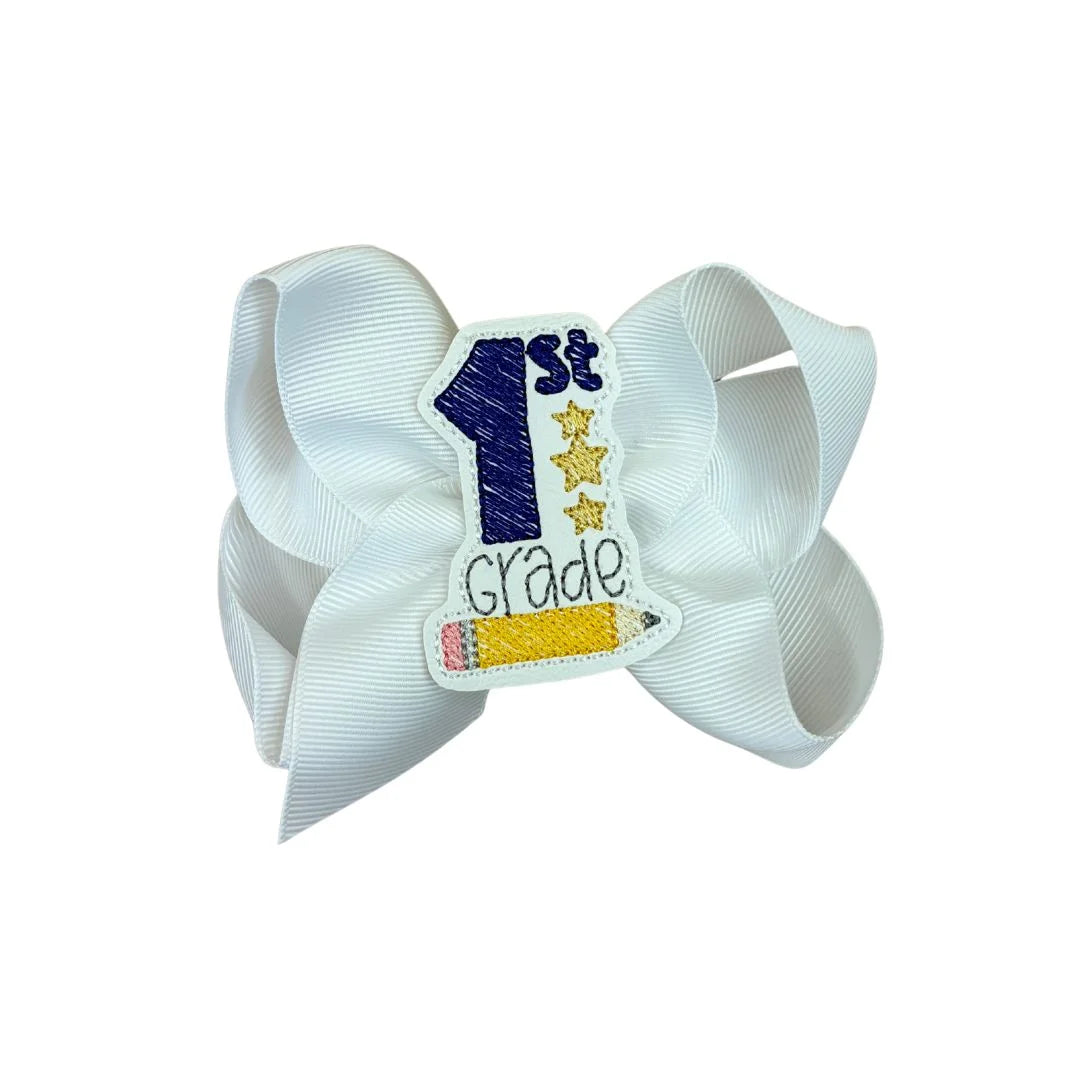 White bow with &