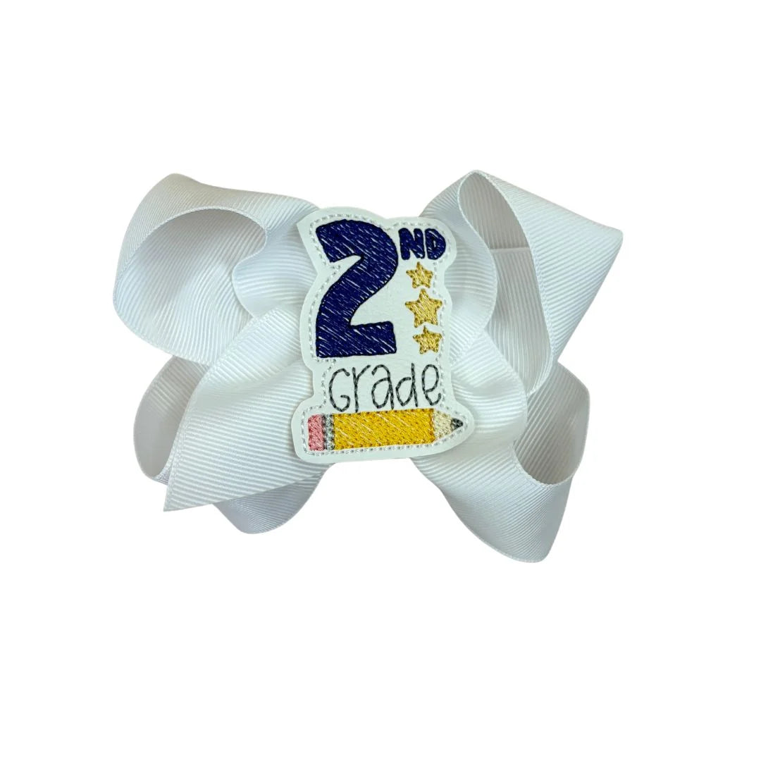 White bow with &