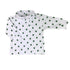 white long sleeve turtleneck with green shamrocks all over