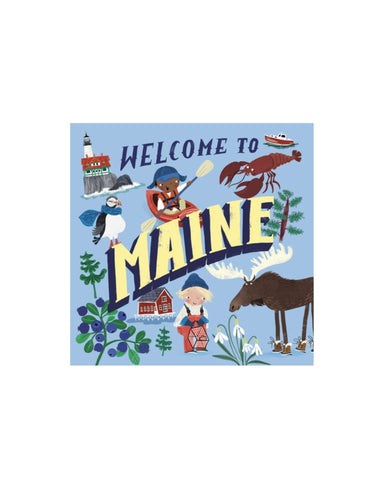 Welcome to Maine Hardcover Book