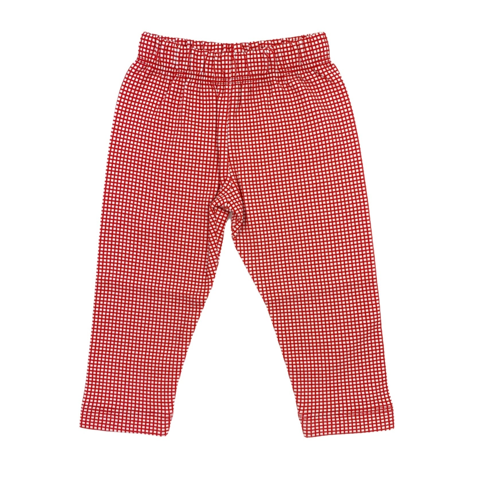 red gingham leggings