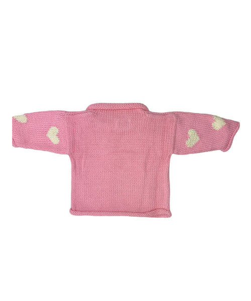 back of sweater plain pink