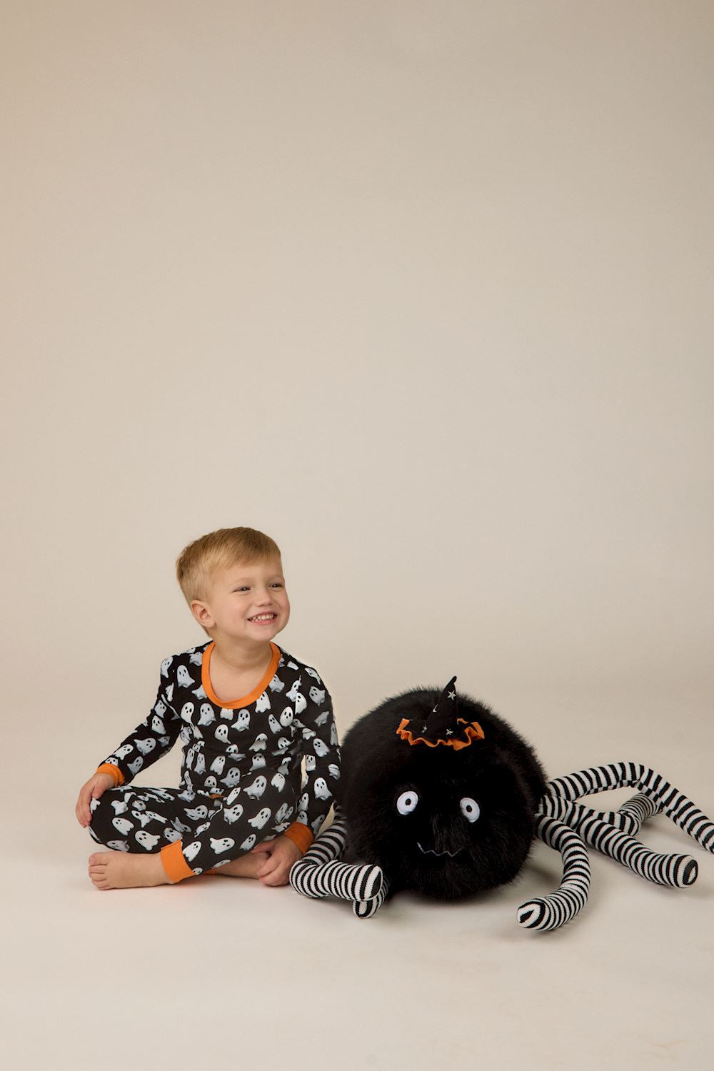 Black Ghost Glow in the Dark Pajamas 2pc Set