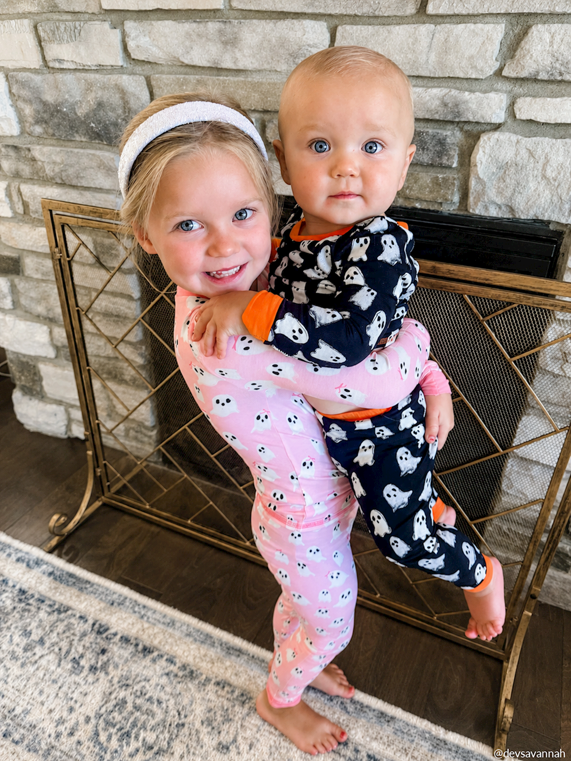 Pink Ghost Glow in the Dark Pajamas 2pc Set