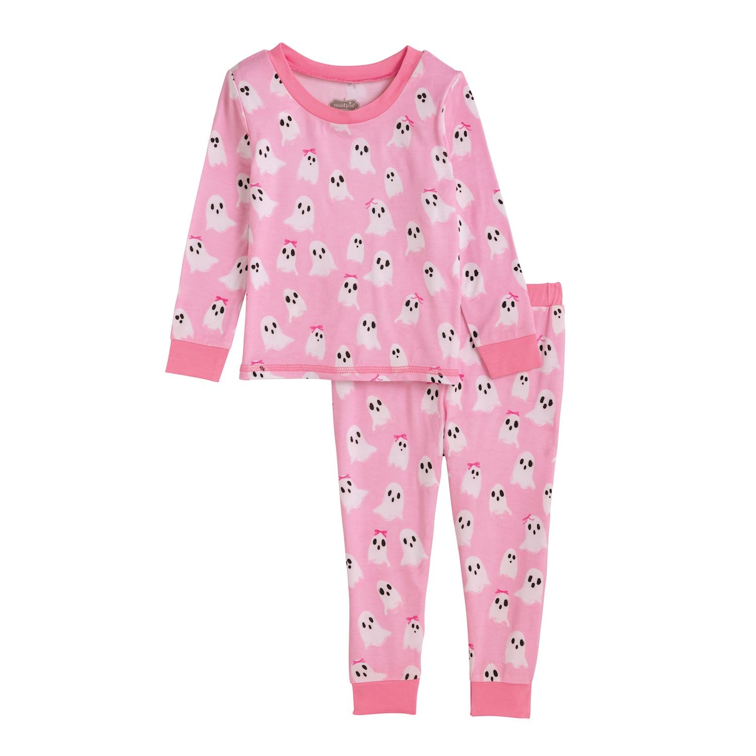 Pink Ghost Glow in the Dark Pajamas 2pc Set