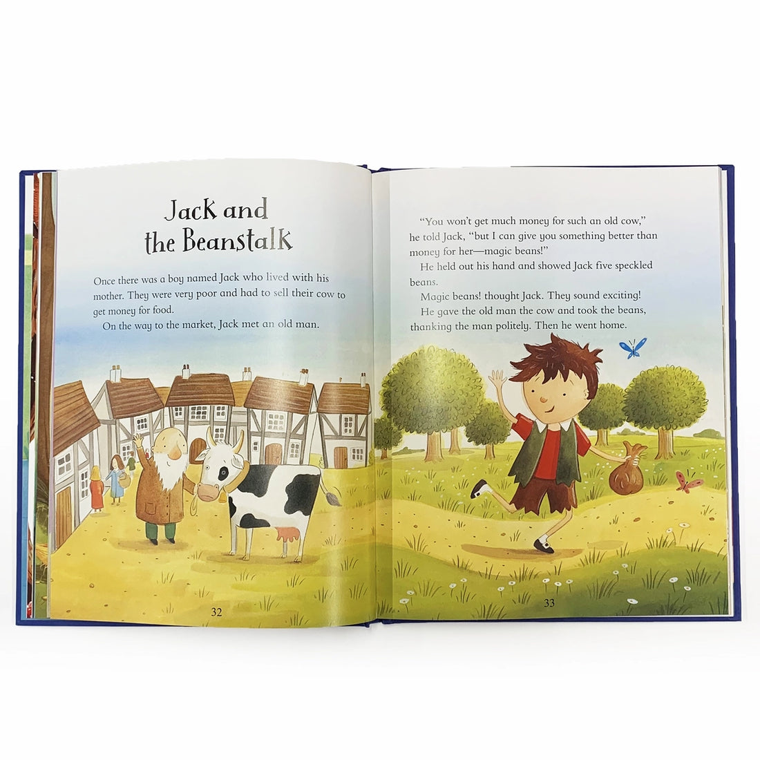 Open book showing illustrations and text from &