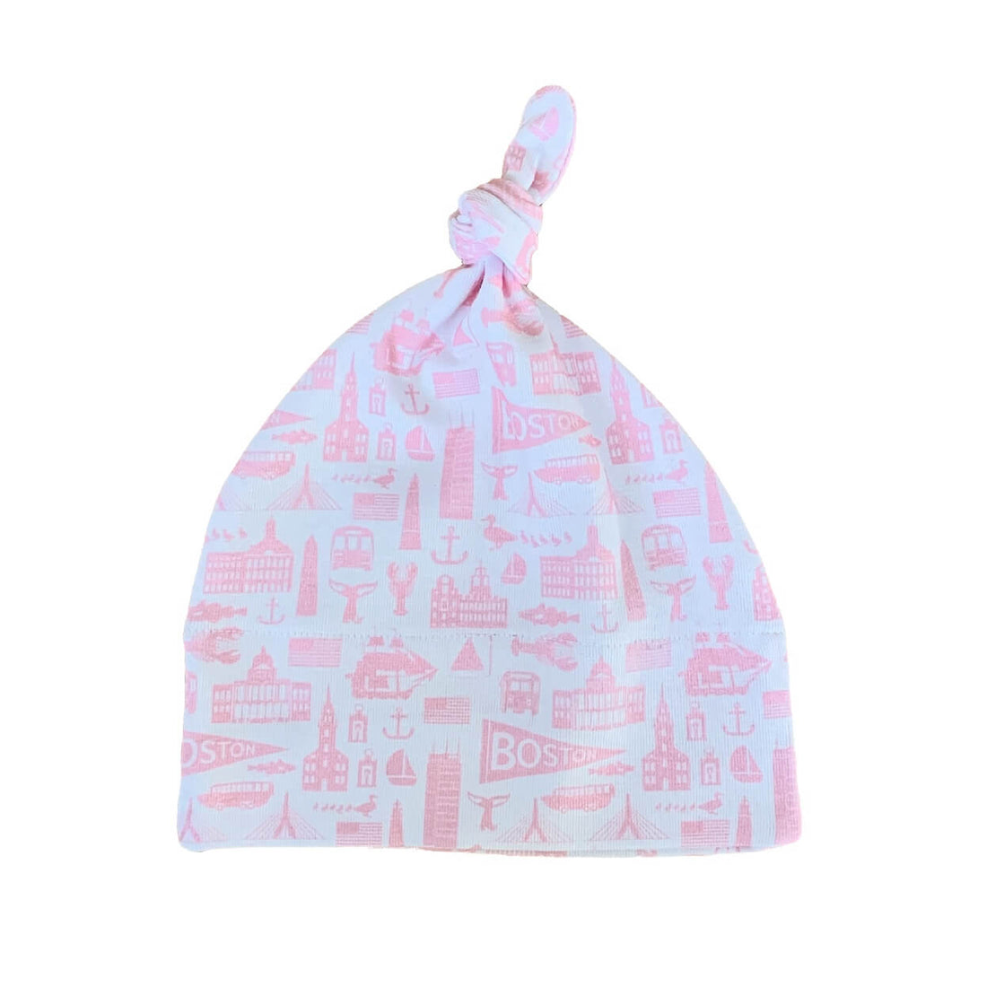 pink boston baby hat