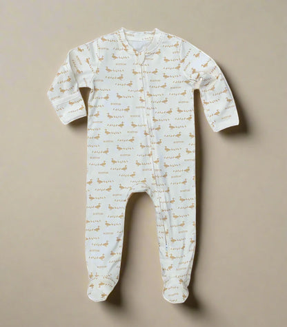 white boston duckling footie